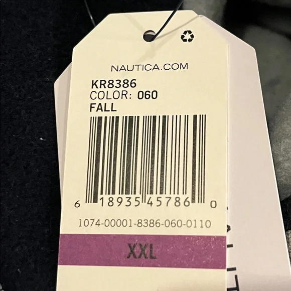 Nautica Nautex Fleece 1/4 Zip Sweatshirt Shirt gray blue new Mens Size XXL - Picture 12 of 14